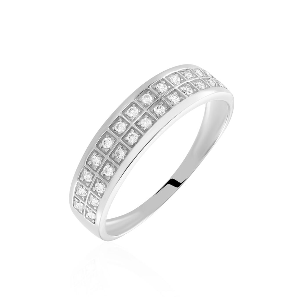 Bague Morjana Or Blanc Oxyde De Zirconium - Bagues Femme | Marc Orian