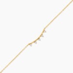 Bracelet Olympe Argent Dor&eacute; A L'Or 750/1000 Oxyde De Zirconium - Bracelets cha&icirc;nes Femme | Marc Orian