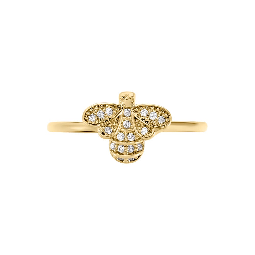 Bague Abelha Plaqué Or Jaune Oxyde De Zirconium - Bagues avec pierre Femme | Marc Orian