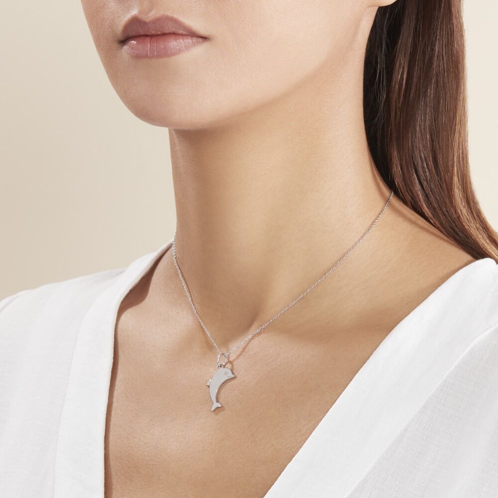 Pendentif Eudore Argent Blanc - Pendentifs Famille | Marc Orian