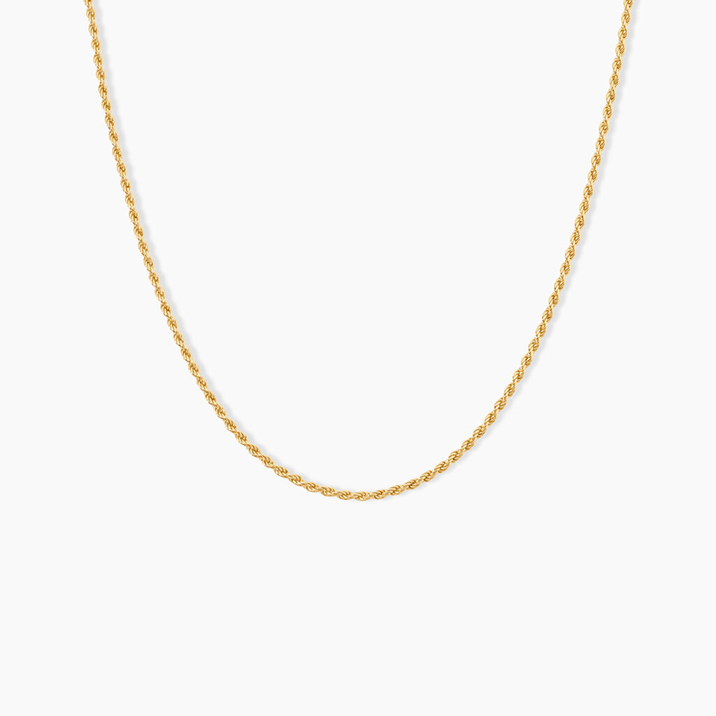 Collier Jerry Argent Dor&eacute; A L'Or 750/1000 - Colliers ete Femme | Marc Orian