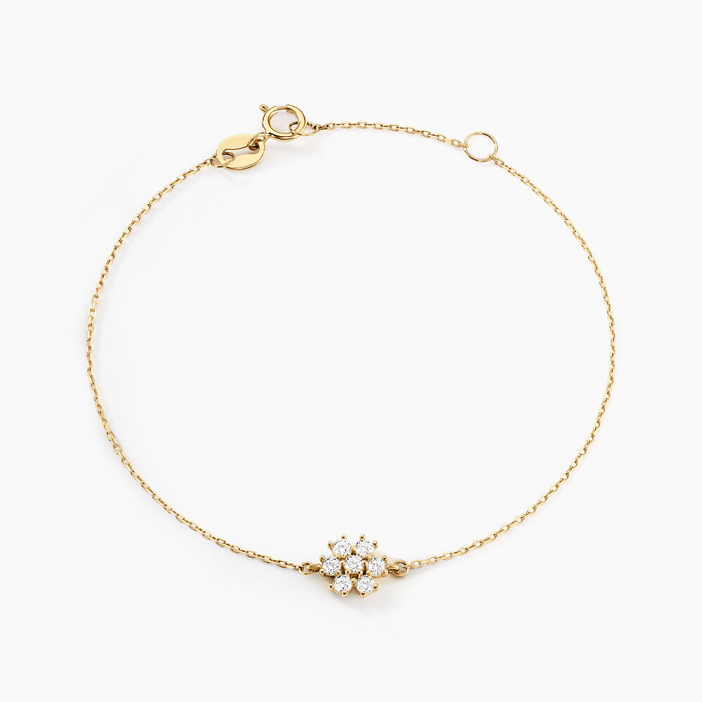 Bracelet Flurry Or Jaune Oxyde De Zirconium - Bracelets cha&icirc;nes Femme | Marc Orian