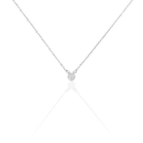 Collier Teani Or Blanc Diamant - Colliers Femme | Marc Orian