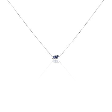 Collier Andy Argent Blanc Oxyde De Zirconium - Colliers avec pierres Femme | Marc Orian