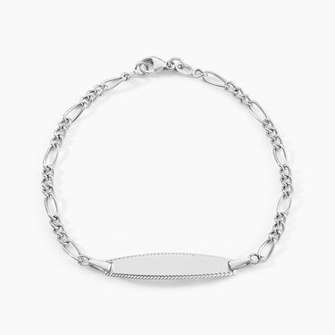 Bracelet Identit&eacute; Bartolomee Or Blanc