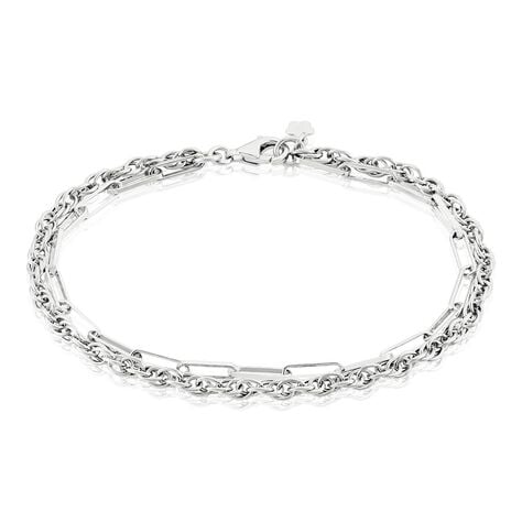 Bracelet Argent Blanc Livio - Bracelets mailles Homme | Marc Orian