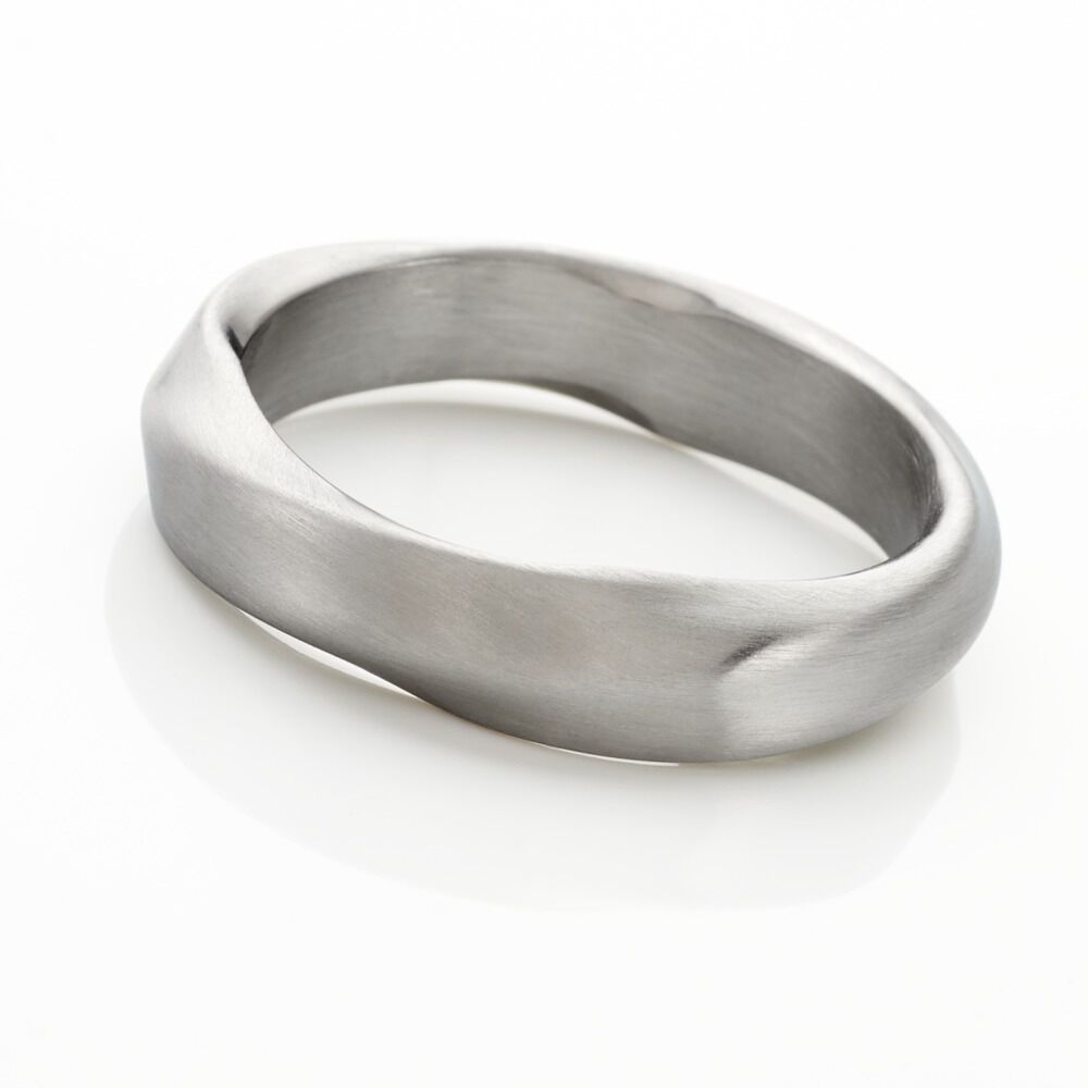 Bague Barclay Acier Blanc - Bijoux fantaisie Homme | Marc Orian