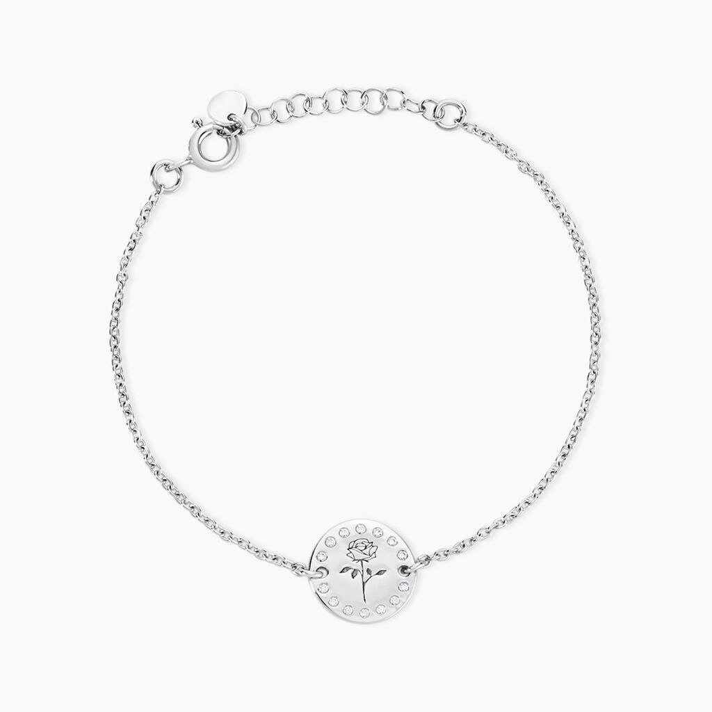 Bracelet Leonello Argent Oxydes De Zirconium - Bracelets Medailles Femme | Marc Orian