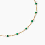 Collier Calliope Plaqu&eacute; Or Dor&eacute; Agate - Colliers avec pierres Femme | Marc Orian