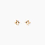 Boucles D'Oreilles Puces Monya Plaqu&eacute; Or Jaune Oxyde De Zirconium - Puces Femme | Marc Orian