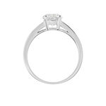 Bague Solitaire Tatjana Or Blanc Oxyde De Zirconium - Solitaires Femme | Marc Orian