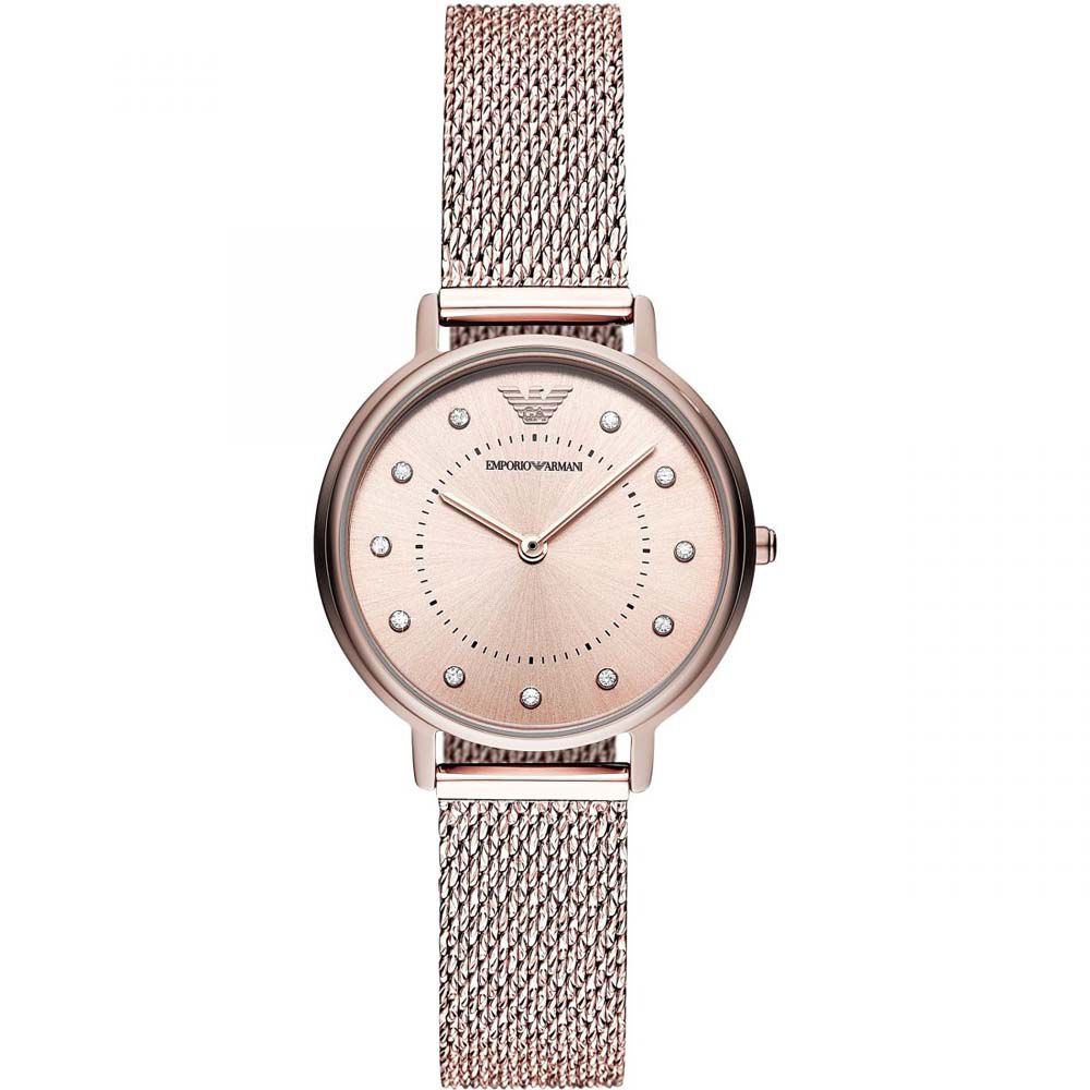 montre homme armani bracelet maille milanaise