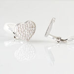 Boucles D'oreilles Puces Darwin Argent Blanc Oxyde - Puces Femme | Marc Orian