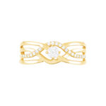 Bague Harmonia Or Jaune Oxyde De Zirconium - Solitaires Femme | Marc Orian