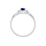 Bague Cassie Or Blanc Saphir Et Diamant - Solitaires Femme | Marc Orian