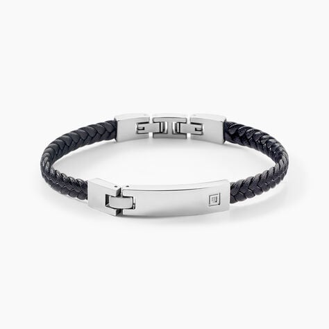 Bracelet Phebus Him Casual Acier Blanc Diamant - Bracelets cuir Homme | Marc Orian