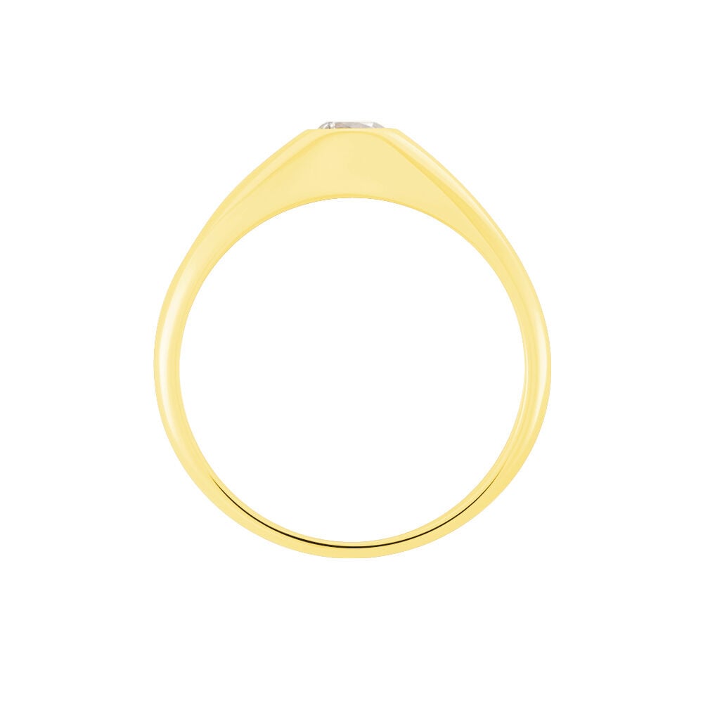 Chevaliere Maxime Or Jaune Oxyde - Chevalières Famille | Marc Orian