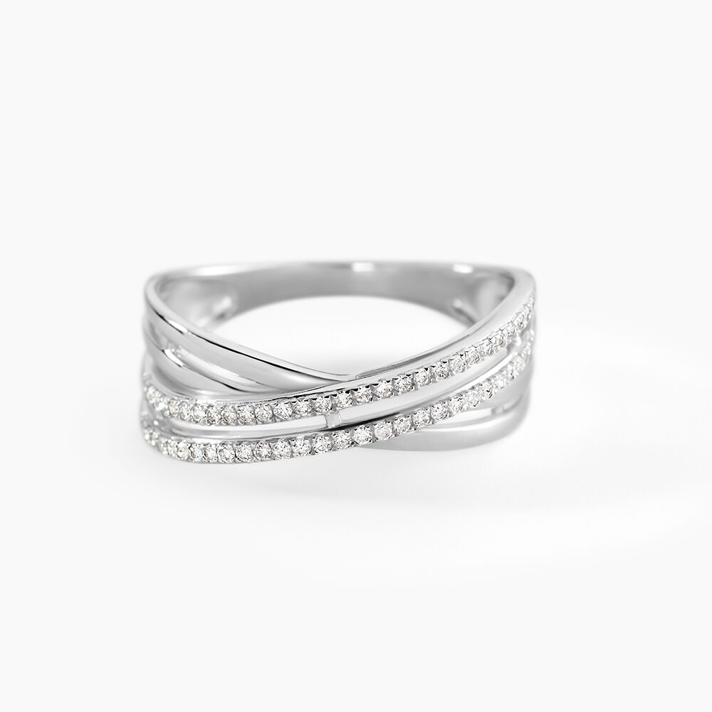 Bague Julianne Or Blanc Diamant Divers - Bagues pierres pr&eacute;cieuses Femme | Marc Orian