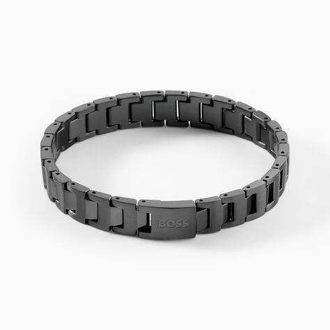 Bracelet Boss Candor Acier Noir - Bracelets cha&icirc;nes Homme | Marc Orian
