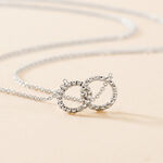 Collier M&eacute;lo&eacute; Argent Blanc - Colliers fantaisie Femme | Marc Orian