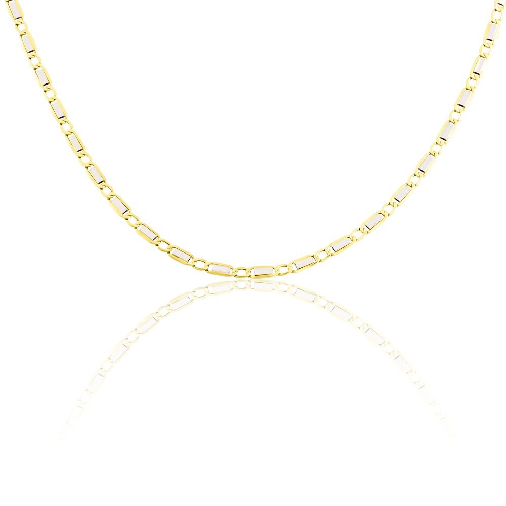 Collier Danae Plaquette Or Bicolore - Chaines Homme | Marc Orian