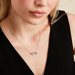 Collier Isae Argent Blanc Oxyde De Zirconium - Colliers avec pierres Femme | Marc Orian