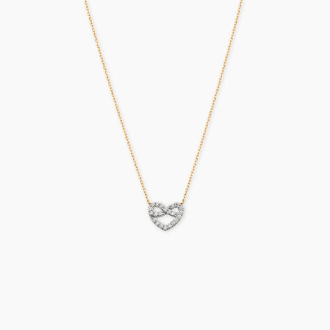 Collier Gwenneth Or Jaune Oxyde De Zirconium - Colliers avec pierres Femme | Marc Orian