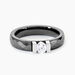 Bague Solitaire Ceramik Design Argent  Oxyde De Zirconium Et Céramique - Bagues de promesse Femme | Marc Orian