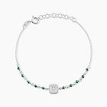 Bracelet Mystic Argent Blanc Malachite - Bracelets fantaisie Femme | Marc Orian