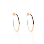 Cr&eacute;oles Vincenette Rondes Argent Rose Oxyde De Zirconium - Cr&eacute;oles Femme | Marc Orian