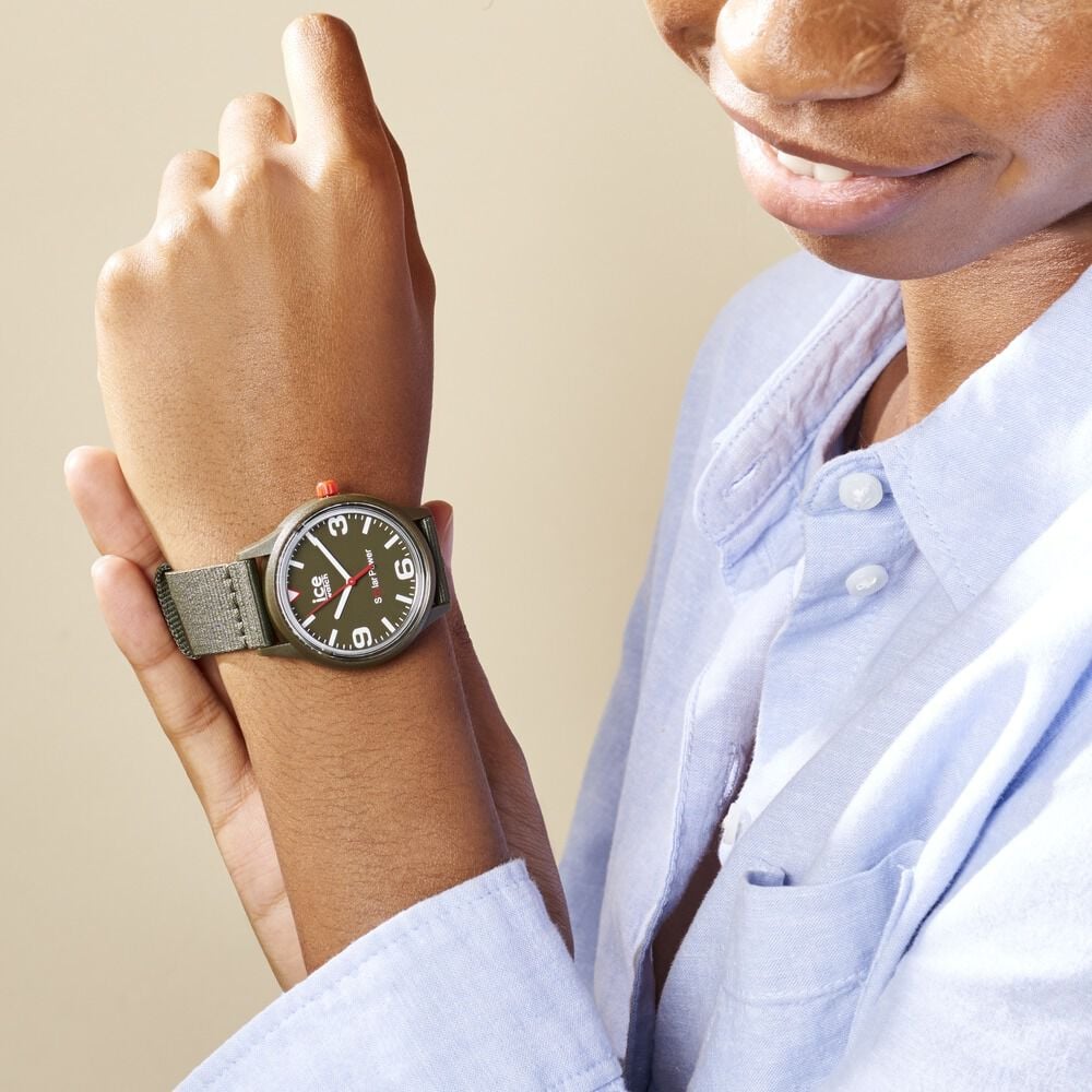 Montre Ice Watch Solar Power Kaki - Montres étanches Famille | Marc Orian