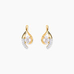 Boucles D'oreilles Sagesse Or Jaune Oxyde Oxyde - Puces Femme | Marc Orian