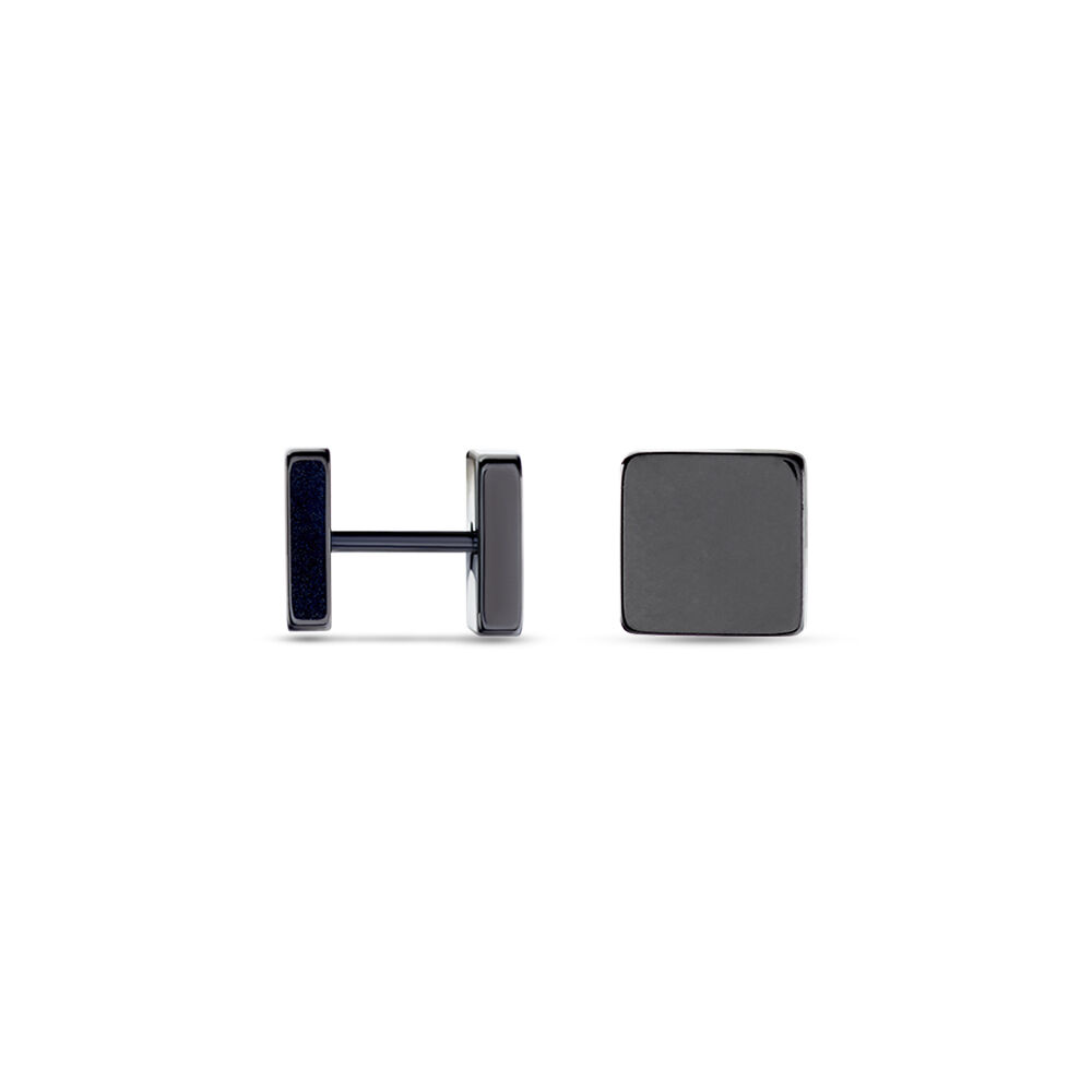 Boucle D'oreille Puce Unitaire Acier Noir Tuor - Puces Homme | Marc Orian