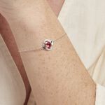 Bracelet Argent Blanc Clover Verre Oxydes De Zirconium - Bracelets fantaisie Femme | Marc Orian