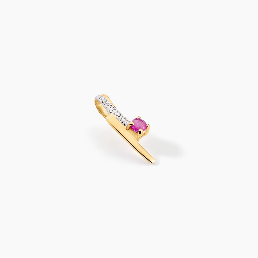 Pendentif Mahya Or Jaune Rubis - Pendentifs Femme | Marc Orian