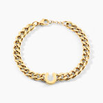 Bracelet Devy Acier Jaune - Bracelets cha&icirc;nes Homme | Marc Orian