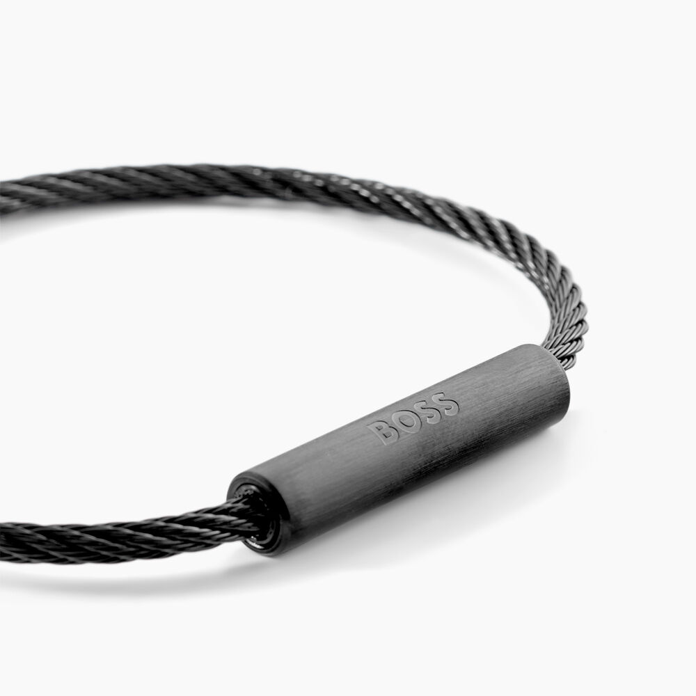 Bracelet Boss Alek Acier Noir - Bracelets cha&icirc;nes Homme | Marc Orian