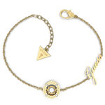 Bracelet Guess Solitaire Acier Jaune Oxyde De Zirconium - Bracelets cha&icirc;nes Femme | Marc Orian