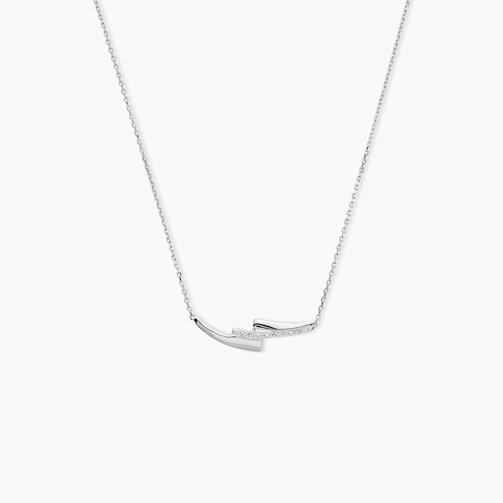 Collier Ainhoa Or Blanc Diamant - Colliers avec pierres Femme | Marc Orian