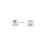 Boucles D'oreilles Puces Fidelia Boule Or Blanc - Puces Femme | Marc Orian
