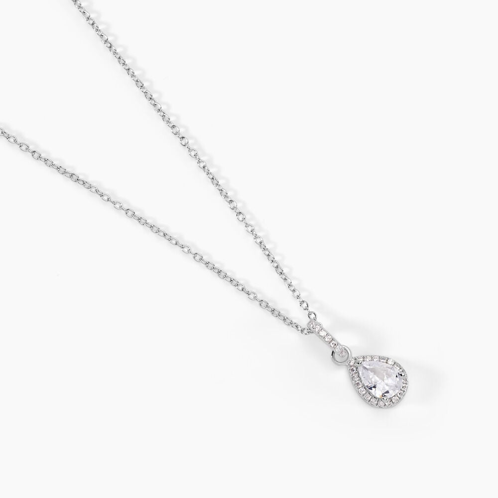 Collier Briony Argent Blanc Oxyde De Zirconium - Colliers avec pierres Femme | Marc Orian
