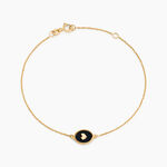 Bracelet Black Jack Or Jaune - Bracelets Medailles Femme | Marc Orian