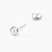 Boucles D'oreilles Puces Loeiza Argent Blanc Oxyde De Zirconium - Puces Femme | Marc Orian