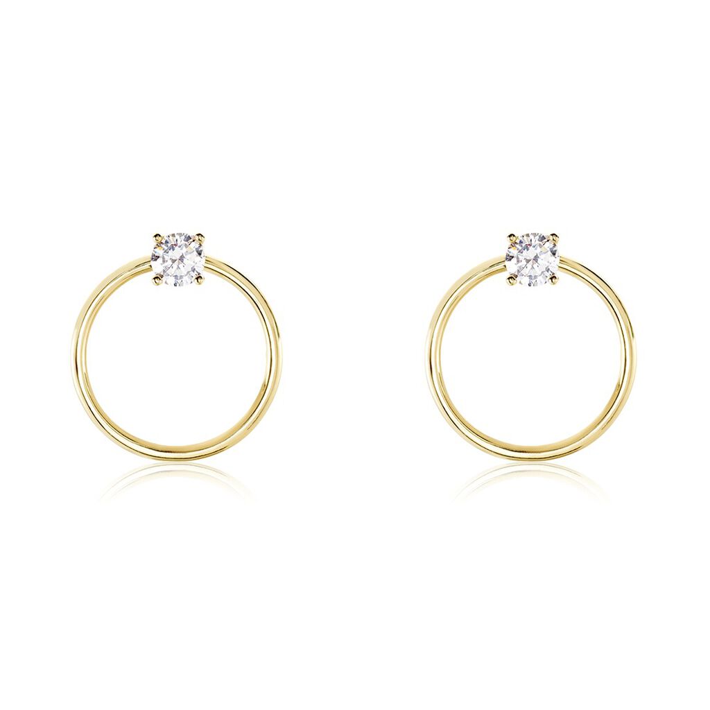 Bijoux D'oreilles Plaqué Or Jaune Amariah Oxydes De Zirconium - Piercings d'oreilles Femme | Marc Orian