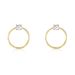 Bijoux D'oreilles Plaqué Or Jaune Amariah Oxydes De Zirconium - Piercings d'oreilles Femme | Marc Orian