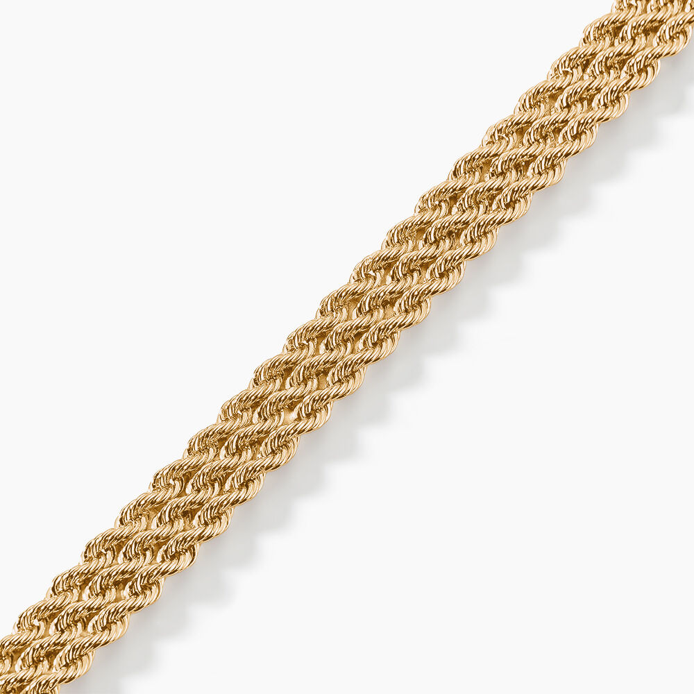 Bracelet Jerry Maille Corde 3 Rangs Or Jaune - Bracelets mailles Femme | Marc Orian