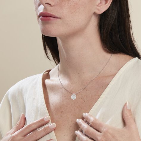 Collier Argent Blanc Pierine Nacre - Colliers Femme | Marc Orian