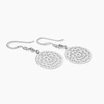 Boucles D'oreilles Pendantes Penelope Argent Blanc - Pendantes Femme | Marc Orian