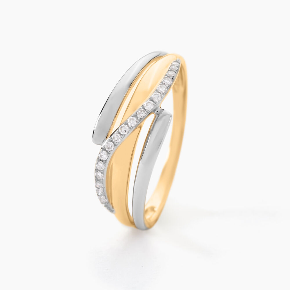 Bague Bodil Or Bicolore Diamant - Bagues pierres précieuses Femme | Marc Orian