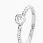 Bague Solitaire Mathylda Argent Blanc Oxyde De Zirconium - Bijoux fantaisie Femme | Marc Orian